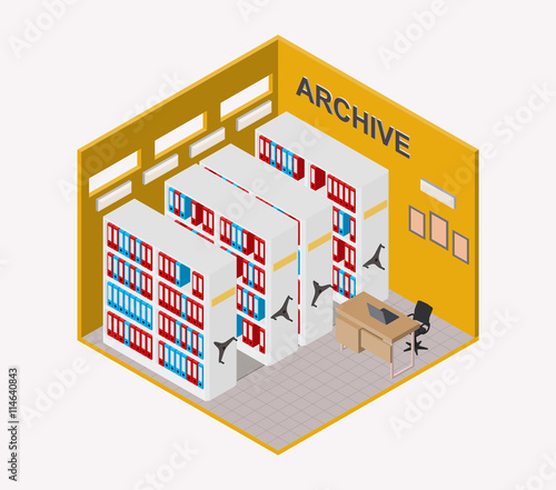 Isometric interior archive