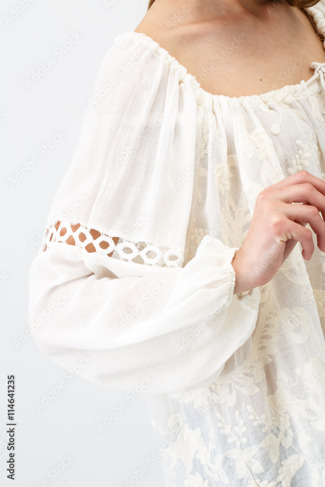 Beautiful Woman in White Dress Beautiful Woman in White Dress