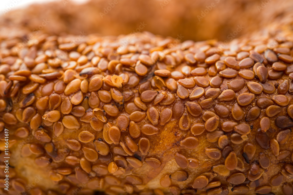 Obraz premium bagel with sesame