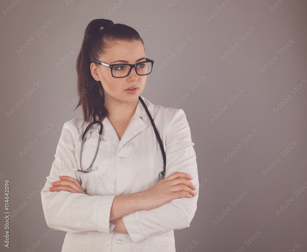 Strict nurse in white Strict nurse in white