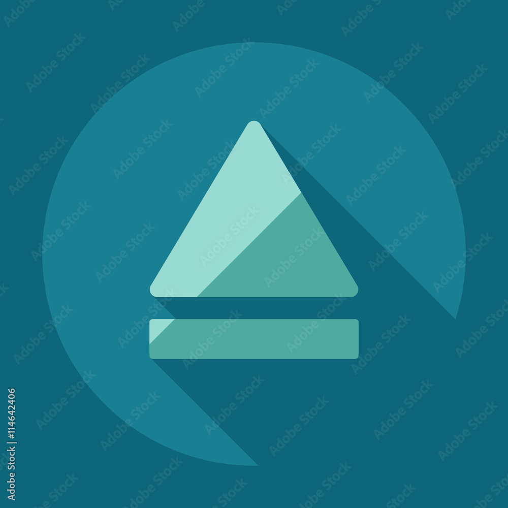 Flat modern design with shadow icon player Flat modern design with shadow icon player