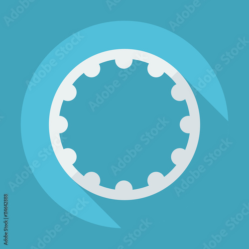 Flat modern design with shadow icon hoop