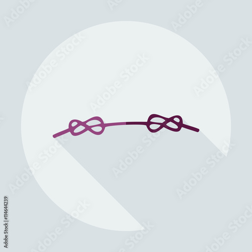 Flat modern design with shadow icons marine rope