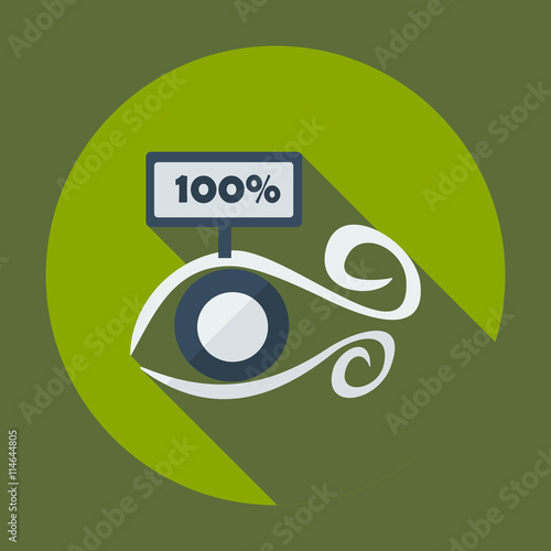 Flat modern design with shadow icon optics