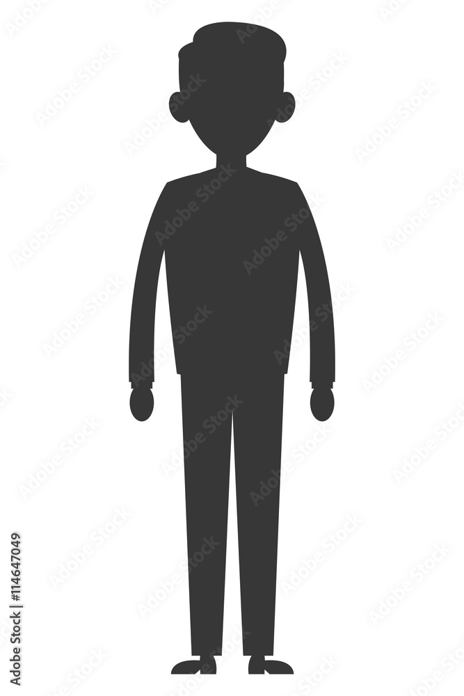 black silhouette businessman icon black silhouette businessman icon