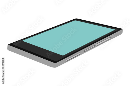 single cellphone lying down icon