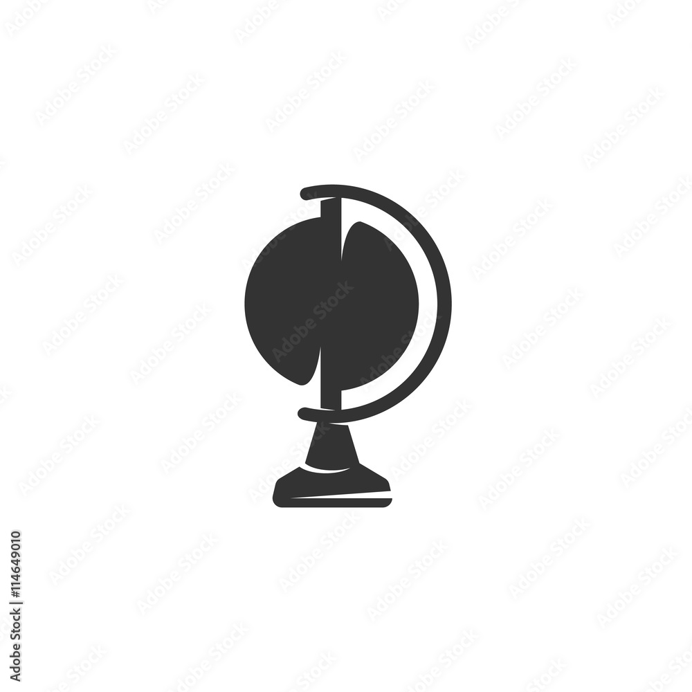 Vector Globe icon isolated on a white background Vector Globe icon isolated on a white background