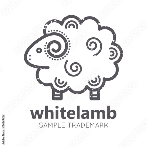 Animal icon with lamb