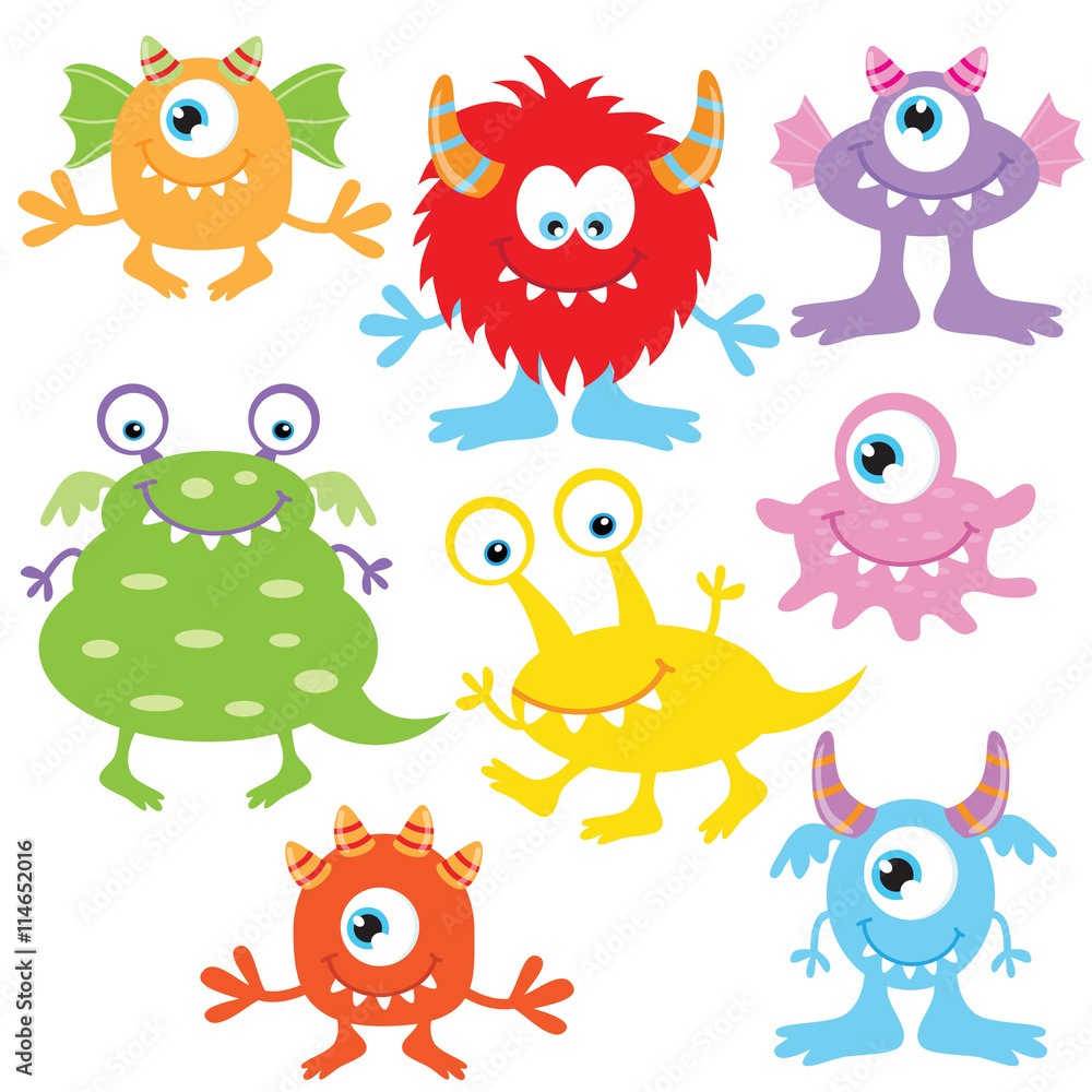 Cute monster vector illustration