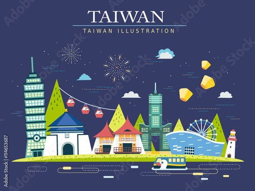 Taiwan travel poster