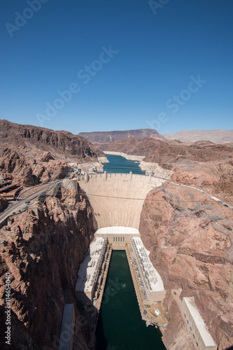 Canvas Print Hoover Dam from the Mike O'Callaghan–Pat Tillman Memorial Bridge