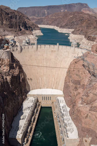 Photography Hoover Dam from the Mike O'Callaghan–Pat Tillman Memorial Bridge