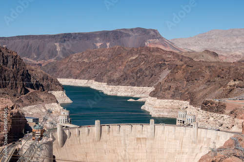 Hoover Dam from the Mike O'Callaghan–Pat Tillman Memorial Bridge photo