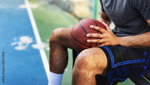 Obraz na plátně Basketball Athlete Ball Sport League Skill Player Concept