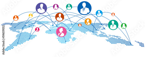 World map Social networking service Vector
