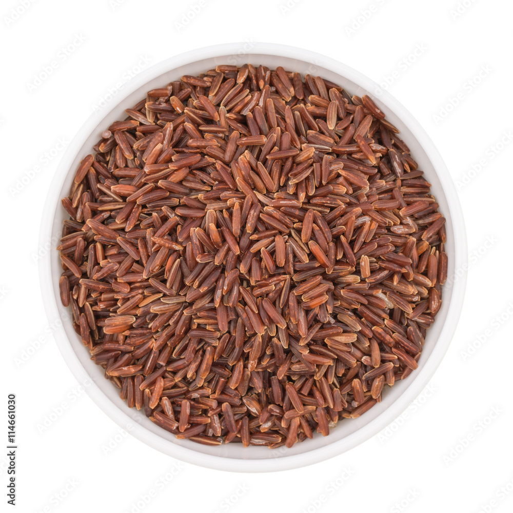 Whole grain organic brown rice in a bowl Whole grain organic brown rice in a bowl