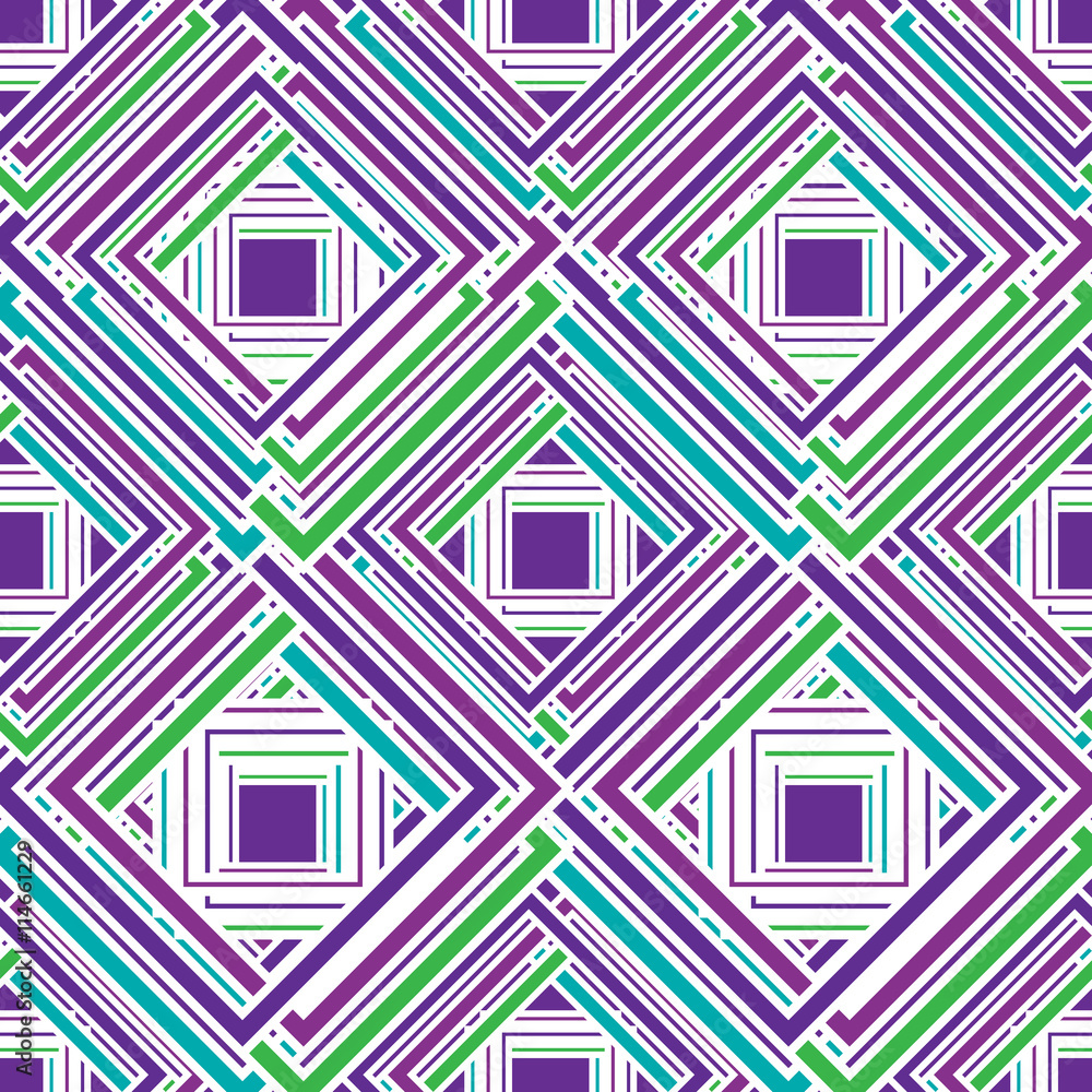 Multicolored geometric seamless rhombic pattern Multicolored geometric seamless rhombic pattern