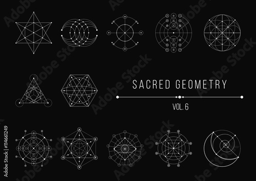 Sacred Geometry Bundle. Vector Illustration
