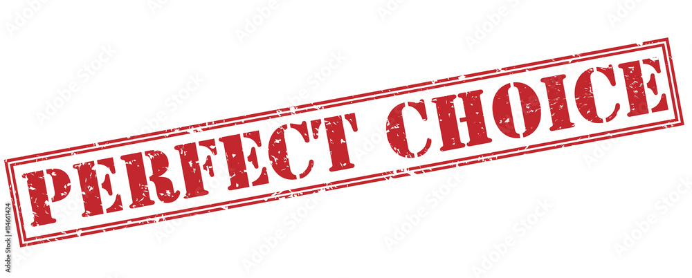 perfect choice red stamp on white background perfect choice red stamp on white background