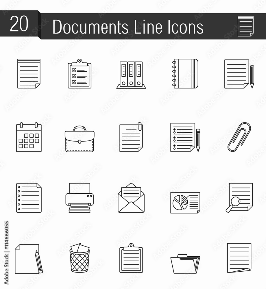 Documents Icons Documents Icons