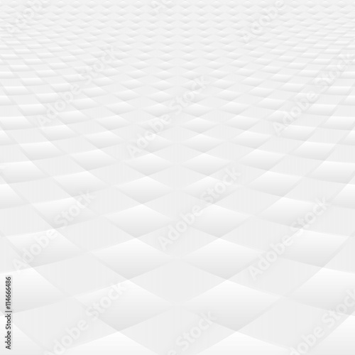 White and gray soft squares, abstract perspective background