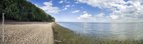 Fototapeta Naklejka Na Ścianę i Meble -  Panorama of Baltic sea, cliff - Poland, Gdynia Orlowo