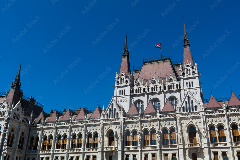 Hungary Parliament in Budapest.