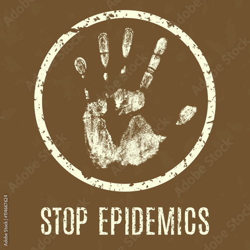 vector illustration. Global problems. stop epidemics