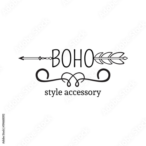 Boho Logo Card