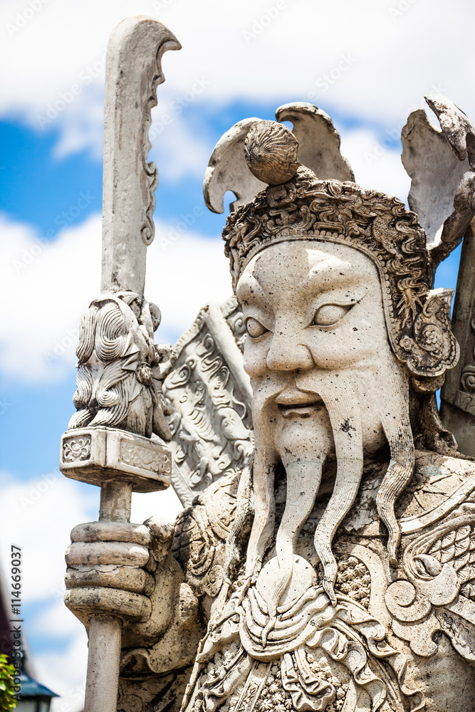 Chinese statue at Wat Pho, Thailand 