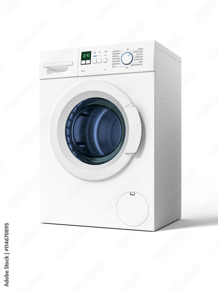 typical isolated washing machine