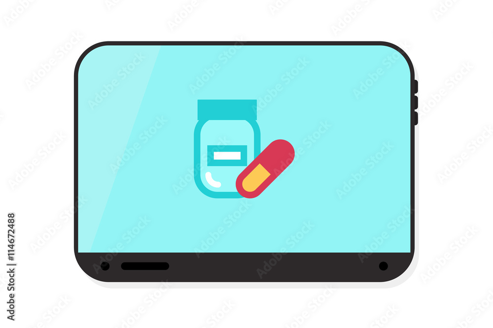 Tablet vector illustration Tablet vector illustration