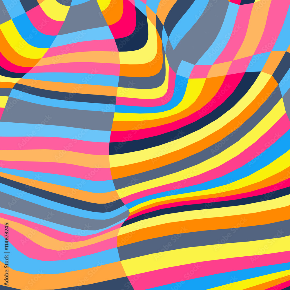 Obraz premium Abstract Background. Mosaic. Psychedelic Composition for Design. Polygonal Vector illustration.