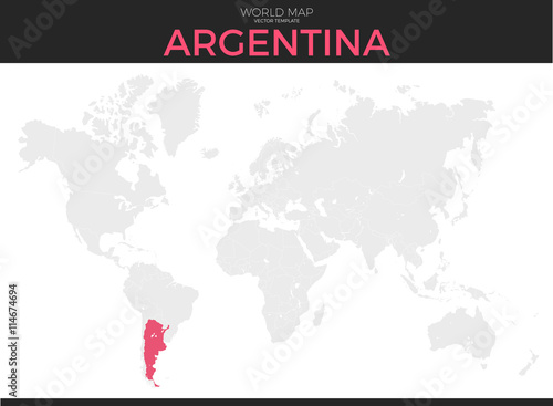 Argentine Republic Location Map