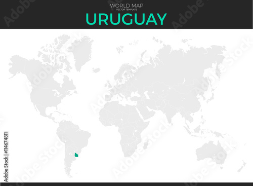 Oriental Republic of Uruguay Location Map