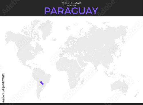 Republic of Paraguay Location Map