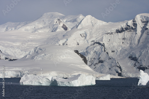 Mountains on the Antarctic Peninsula near Paradise Bay.