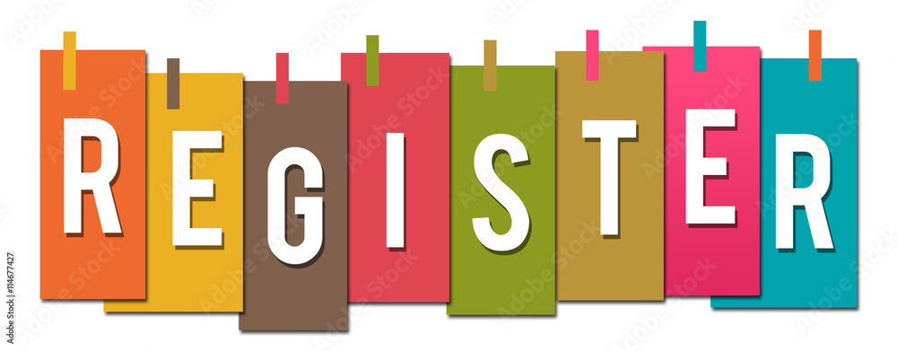 Register Colorful Stuck Stripes Register Colorful Stuck Stripes