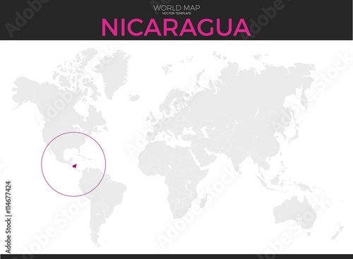 Nicaragua Location Map photo