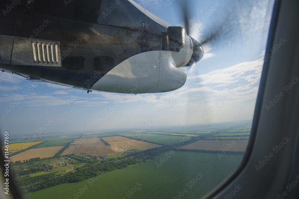 Field view of the screw plane window Field view of the screw plane window