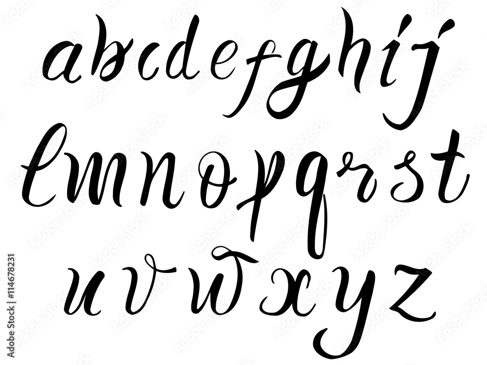 Hand drawn alphabet Hand drawn alphabet