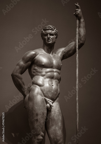 Human perfect body Ancient male statue