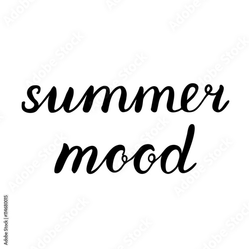 Summer mood lettering.