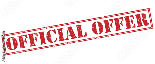Fotografie official offer stamp