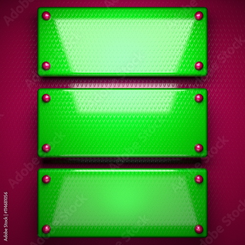 pink and green bright background. 3D illustration