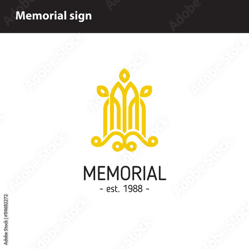 simple memorial sign