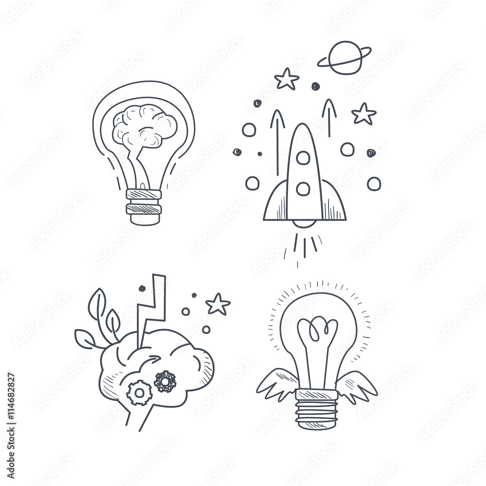 Idea Symbolic Icon Set Idea Symbolic Icon Set
