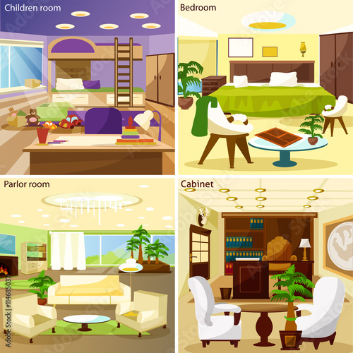 Living Room Interiors 2x2 Design Concept