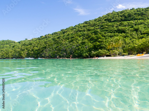 tropical beach in the Caribbean