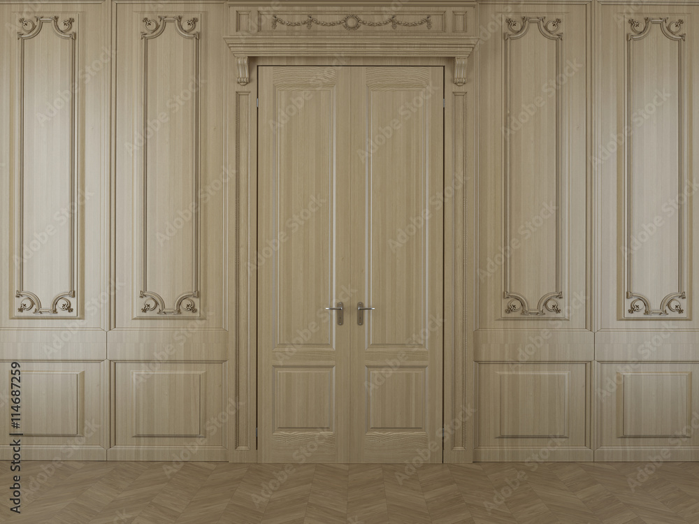 Fototapeta premium wood panels in the interior